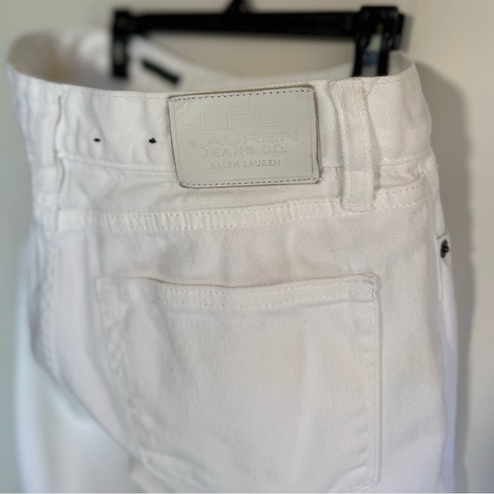 Lauren Ralph Lauren Women’s White Denim Pants 4P - Picture 8 of 14